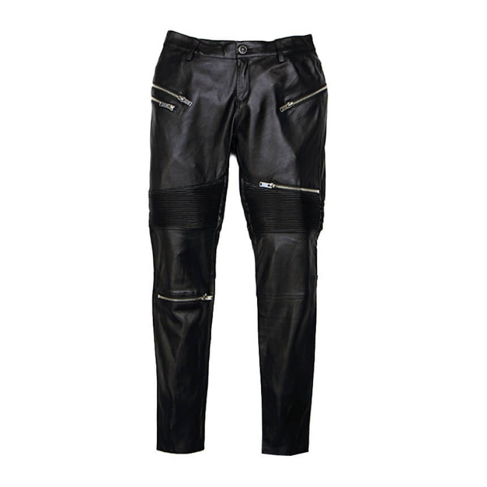 Брюки женские кожаные Zara