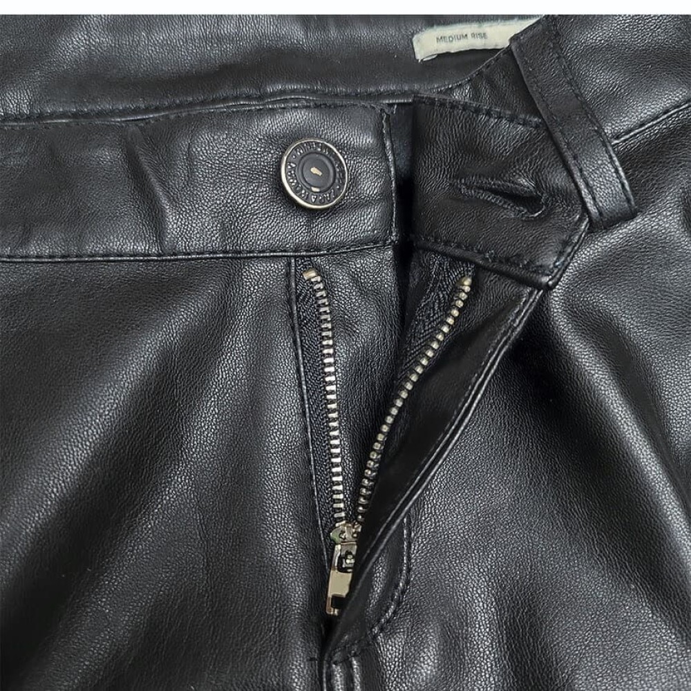 Брюки женские кожаные Zara